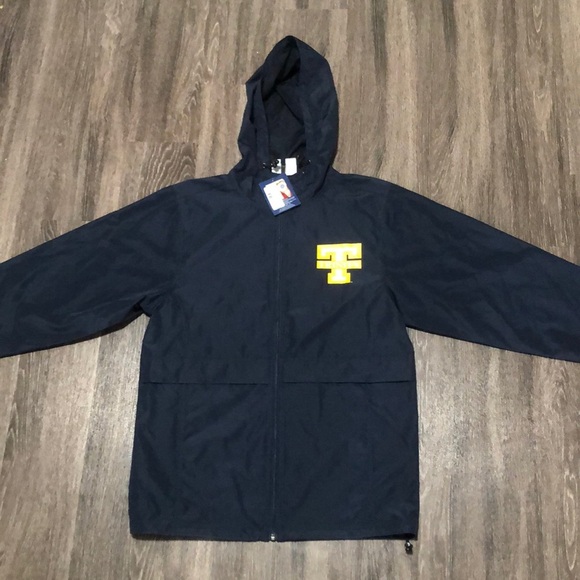 Champion Trinity College Navy Blue Windbreaker Jacket (NWT) - Picture 1 of 10